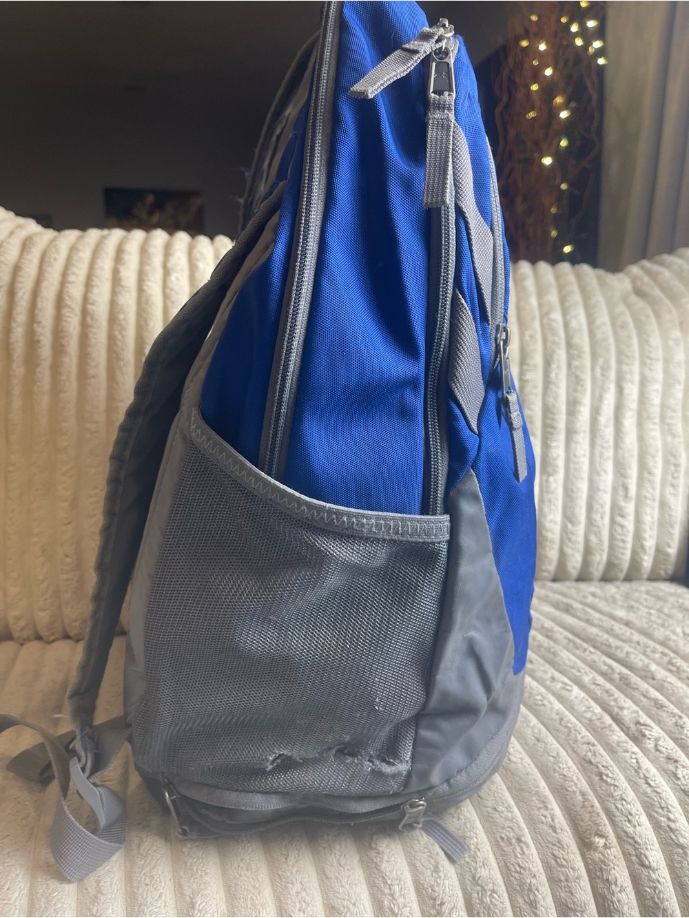 Under Armour Blue and Gray Backpack with White Logo - Picture 2 of 9